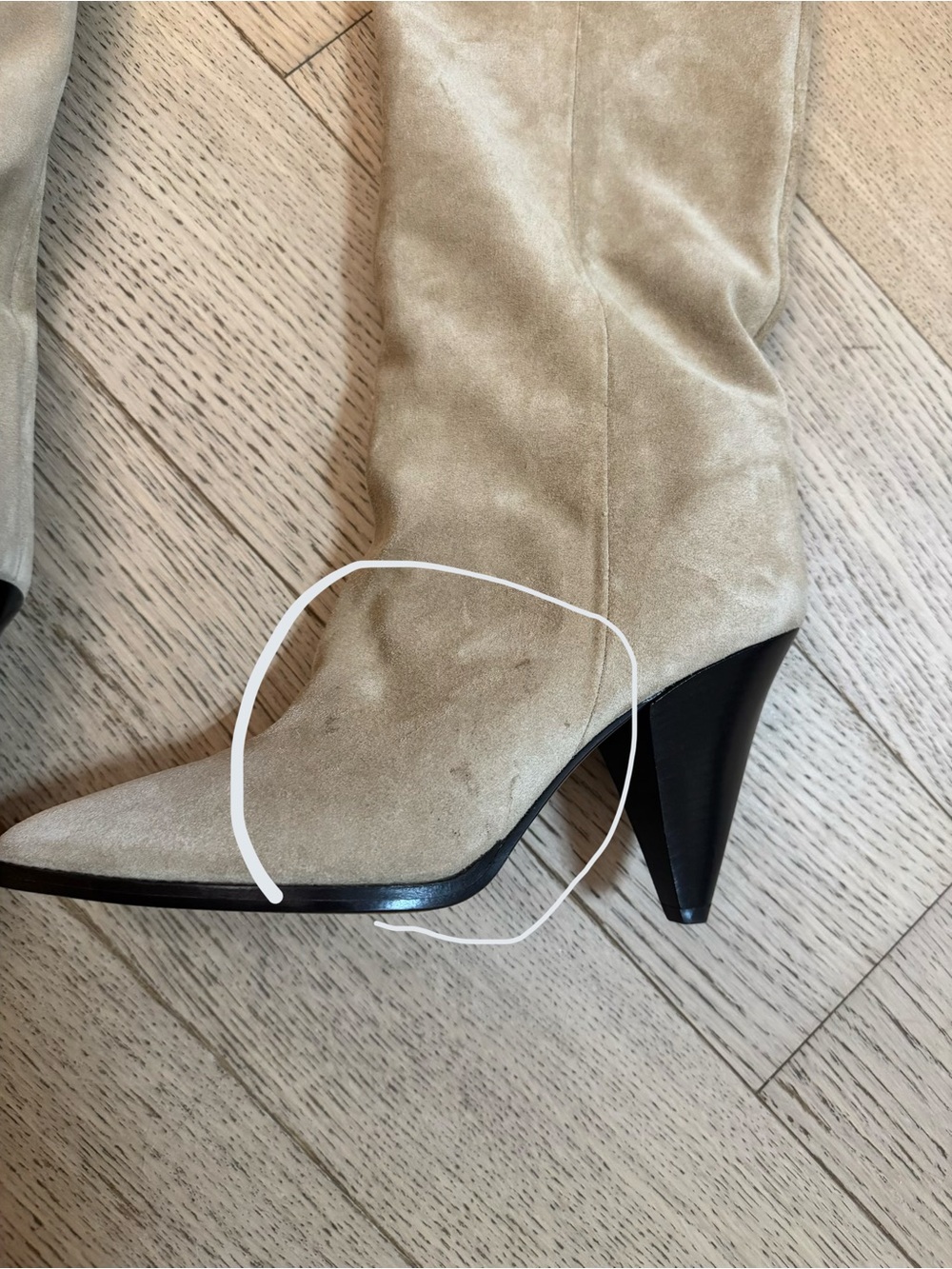 Isabel Marant "Riria" slouchy suede over-the-knee boots 40 - Picture 5 of 8